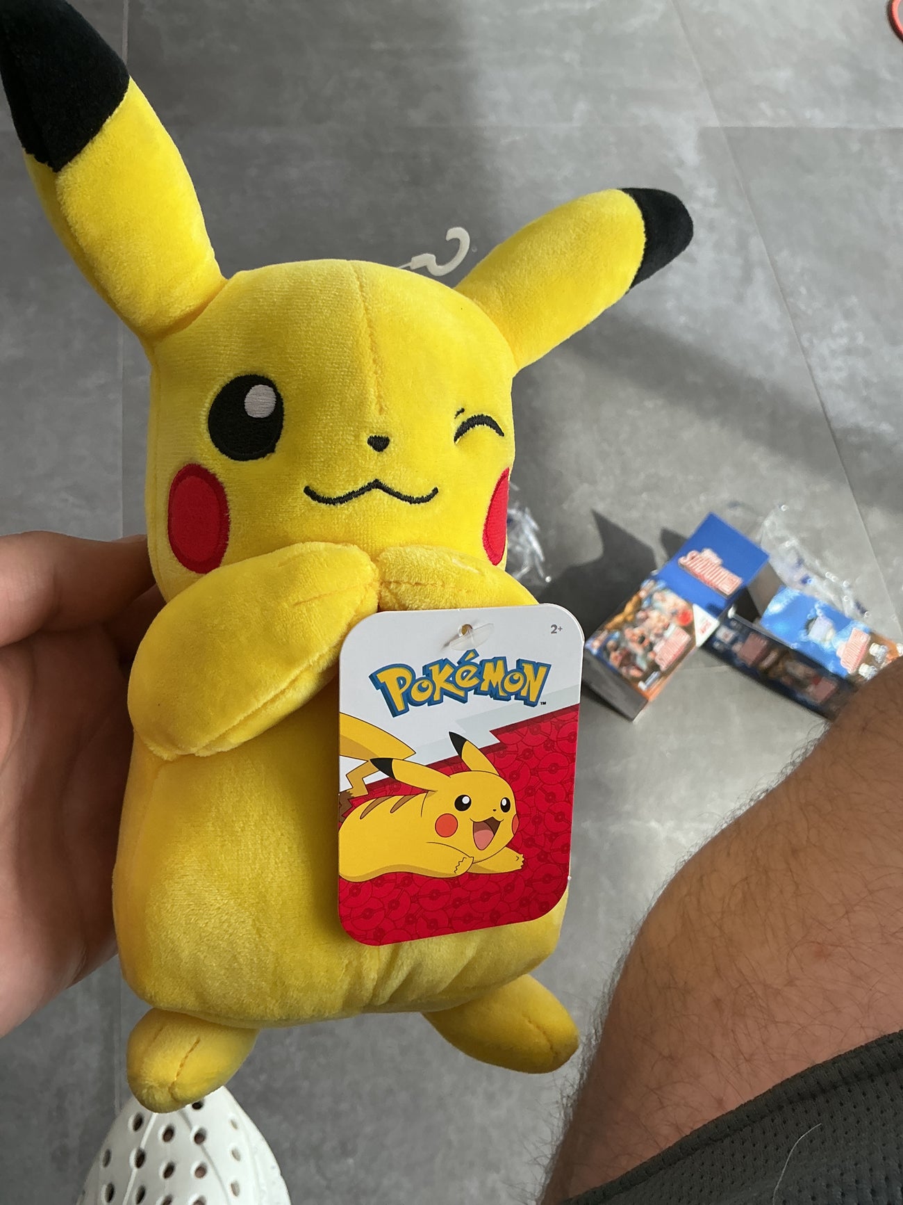 Pokémon winking Pikachu plush 8 inch