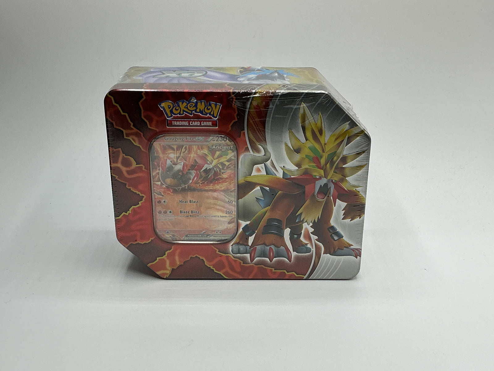 Pokemon Trading Card Games Paradox Destinies Gouging Fire ex Tin Sealed