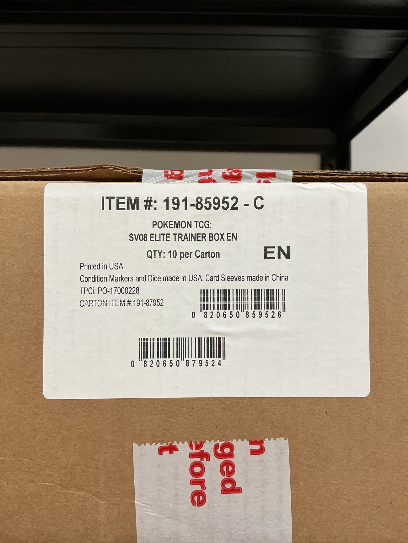 Surging Sparks sealed case