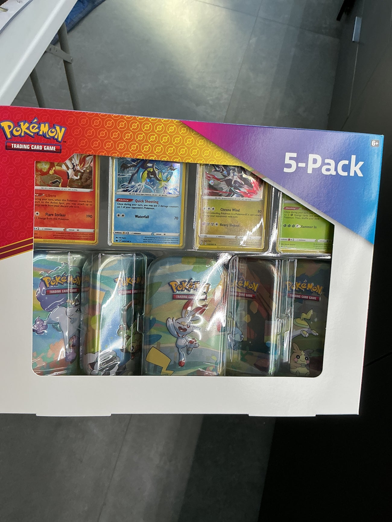 Costco Pokémon five pack Galar power mini tins