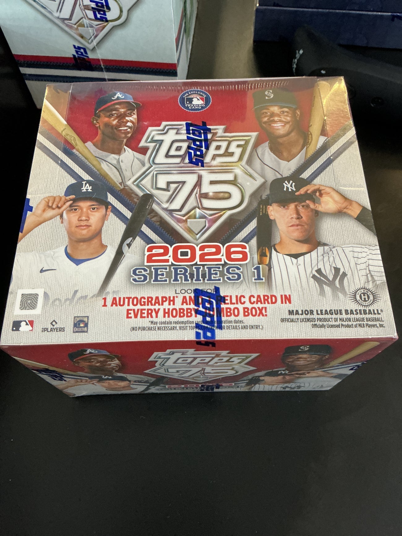 2026 Tops series, one baseball hobby jumbo box