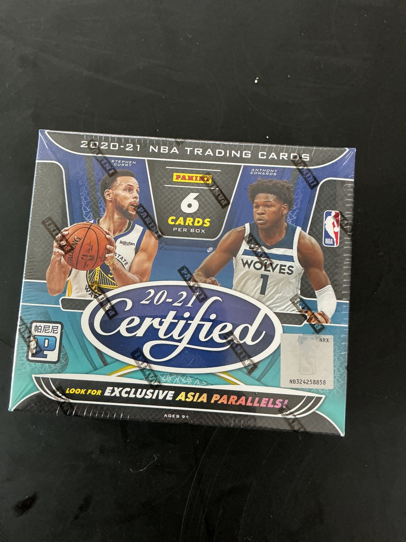 Panini certified 2020/21 NBA basketball Asia T mall box