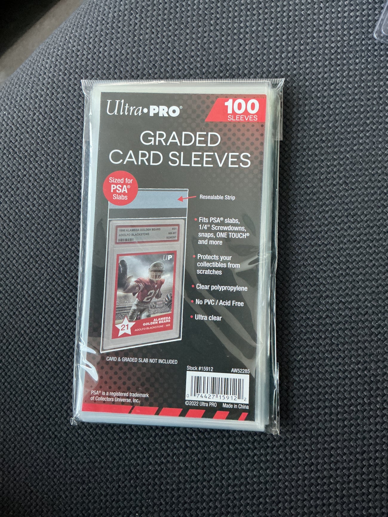 Graded card sleeves ultra pro