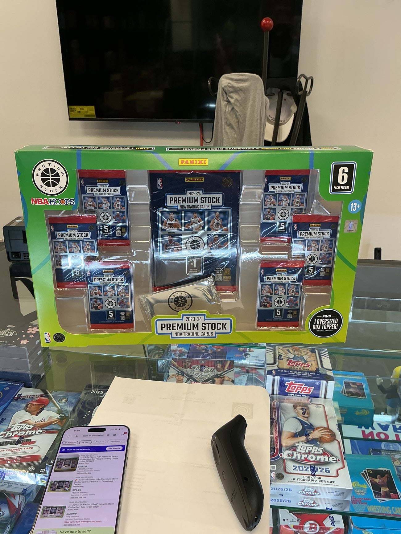 2023 2024 Panini NBA premium stock collection box
