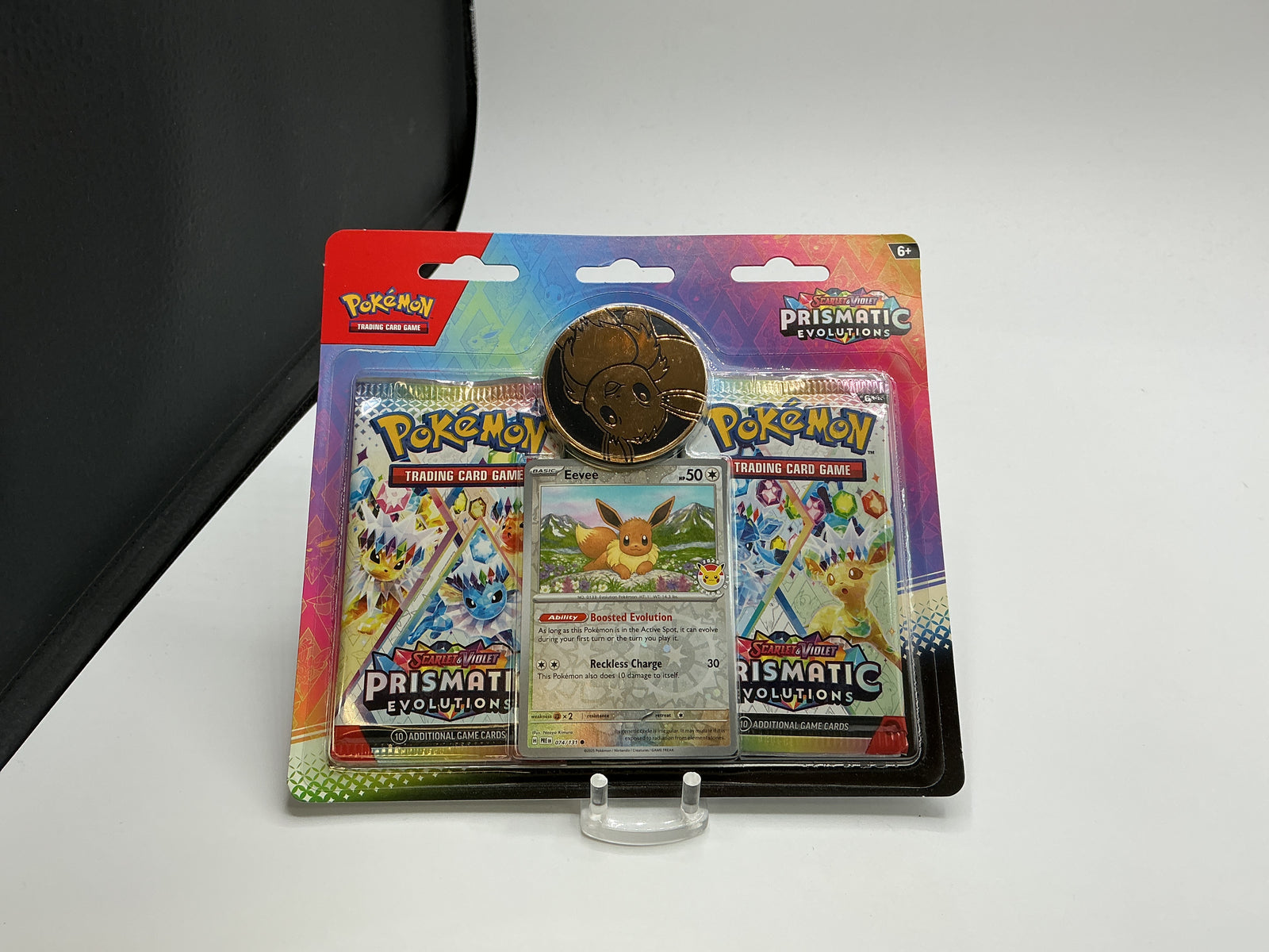 Eevee Pokemon Day Prismatic Evolution Blister Sealed Pokemon Card Booster Pack