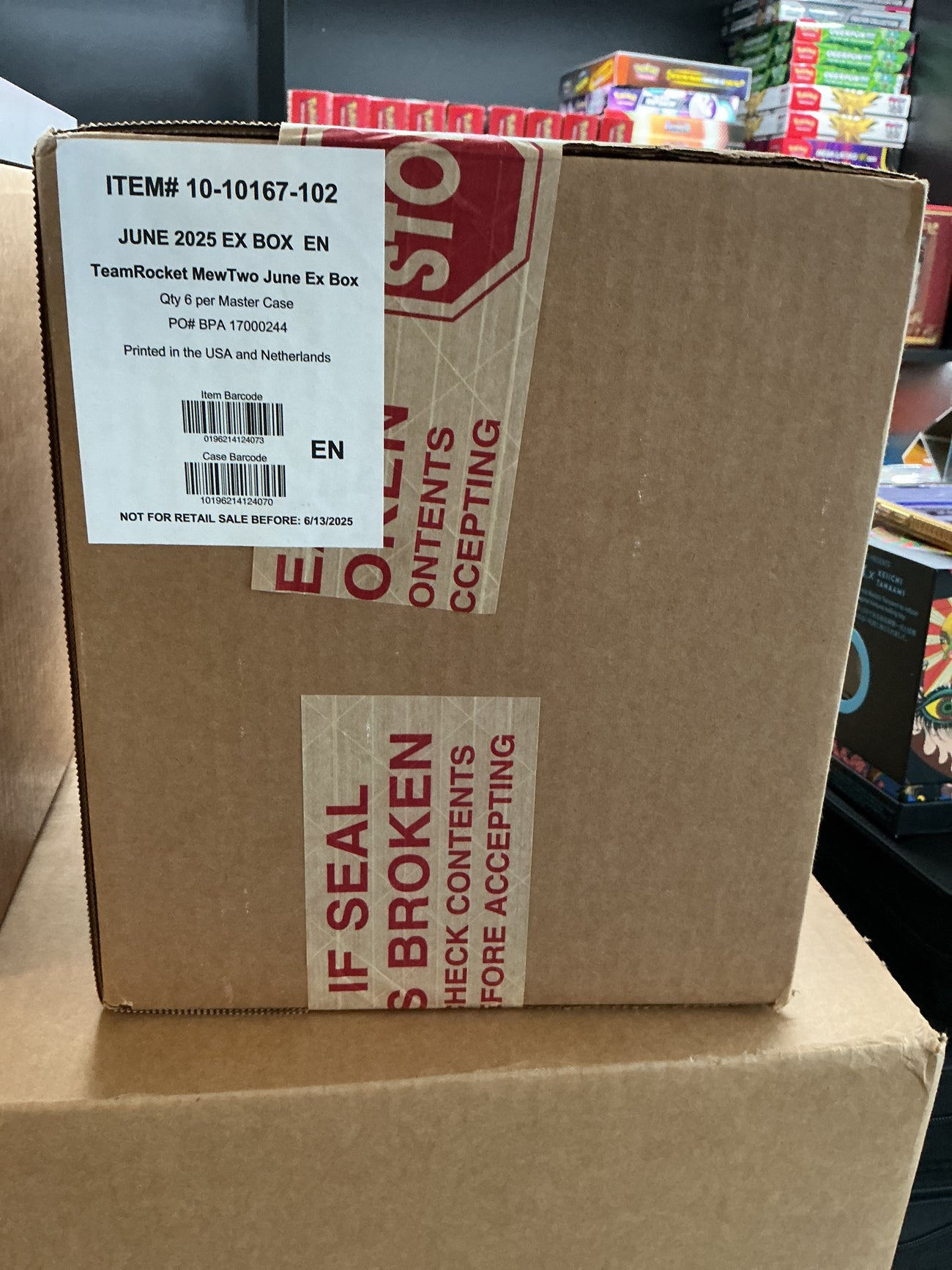 Team rocket Mewtwo ex box of 6 case