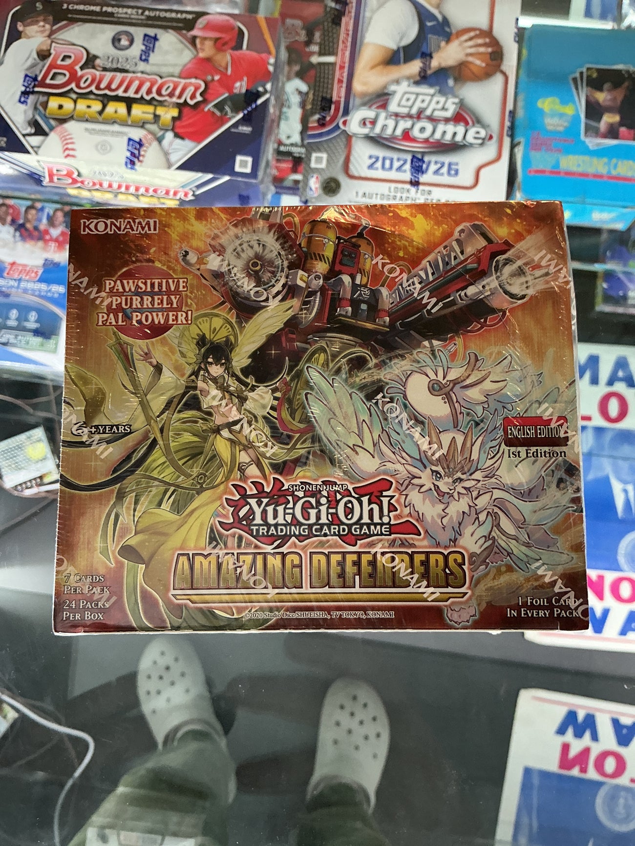 Yu-Gi-Oh amazing defenders booster box 1st edition