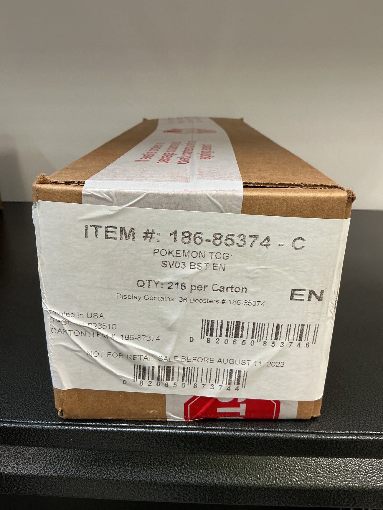 SV03 obsidian, flames booster box case