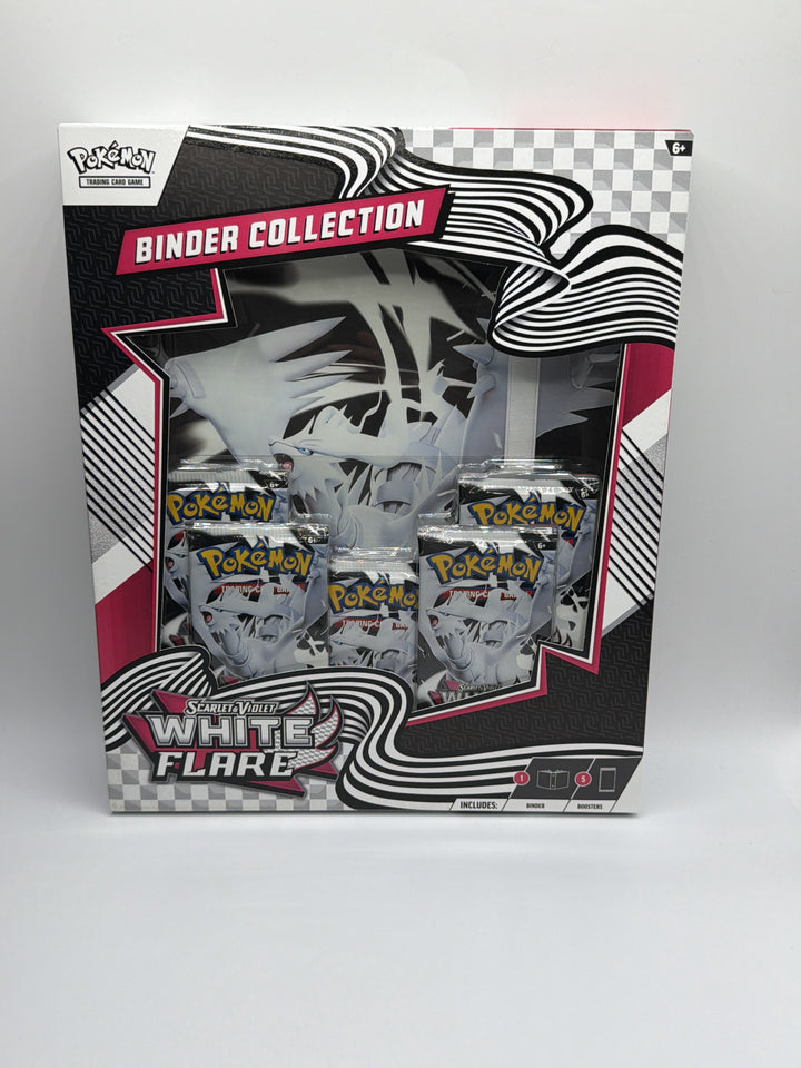 White flare binder collection