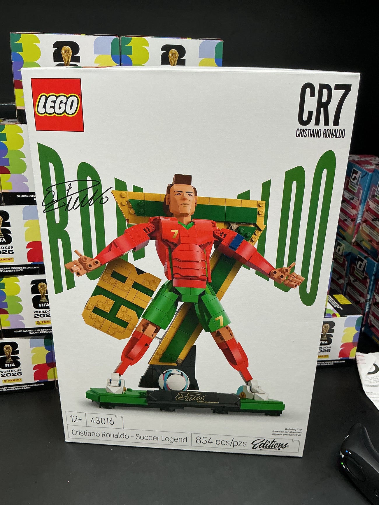 Cristiano Ronaldo soccer legend Lego big box