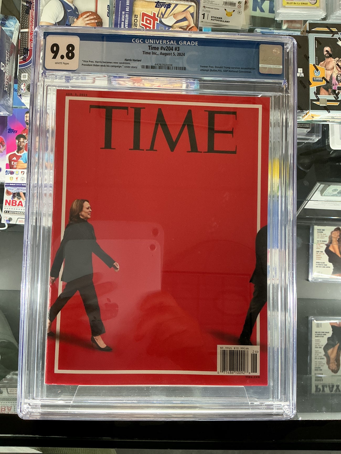 CGC 9.8 time magazine 2024 Kamala Harris