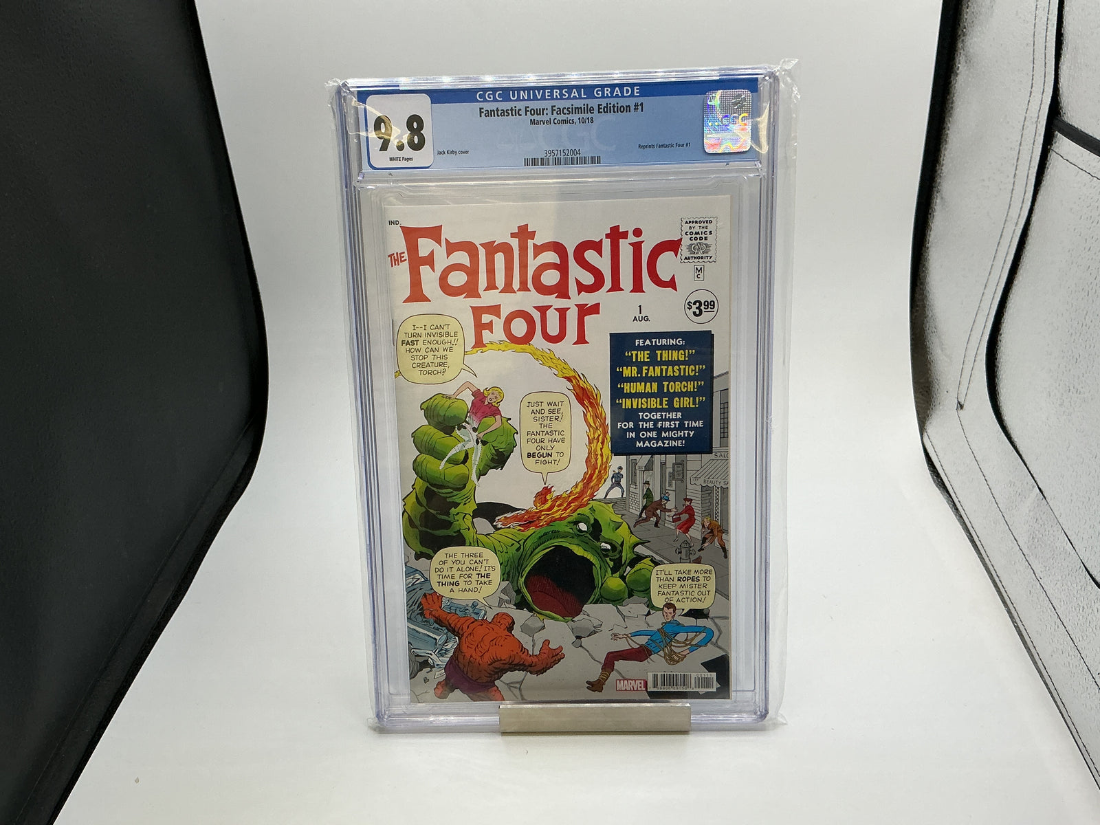 Marvel Fantastic Four Facsimile #1 CGC 9.8 2018 Reprints FF#1 Kirby
