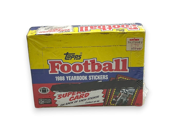 1988 Topps Football Stickers Wax Box 48 Sealed Packs Look For BO & BOZ RCs!