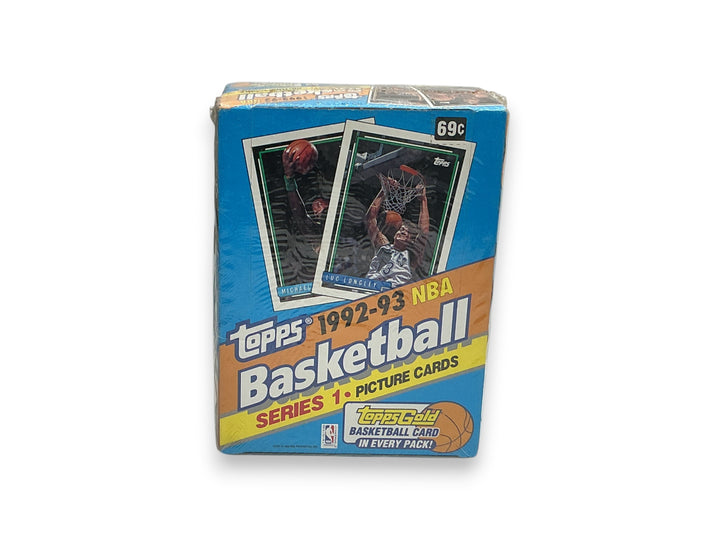 Topps 1992-93 NBA Basketball Series-1 Box- 36 Packs - "Gold Card" In Every Pack Factory Sealed