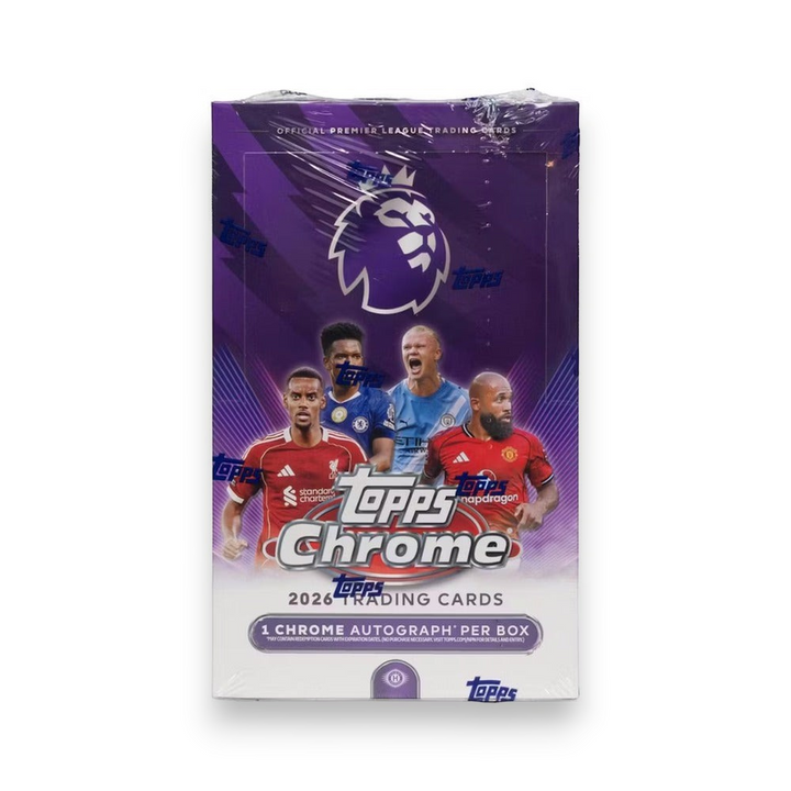 2026 Topps Chrome Premier League Soccer Hobby Box