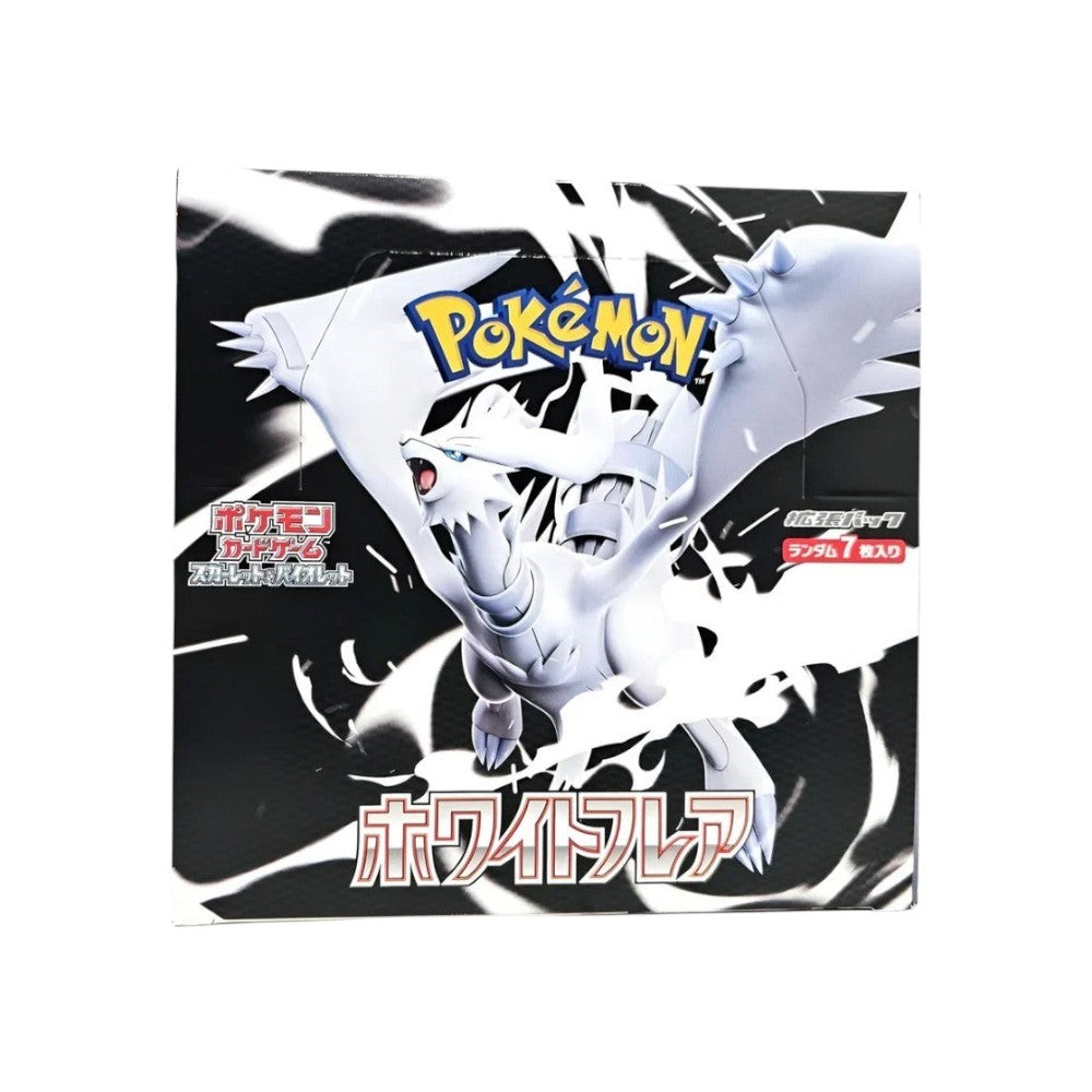 Lowkey Stock Pokémon Card Game Scarlet & Violet White Flare Japanese booster box featuring Reshiram artwork