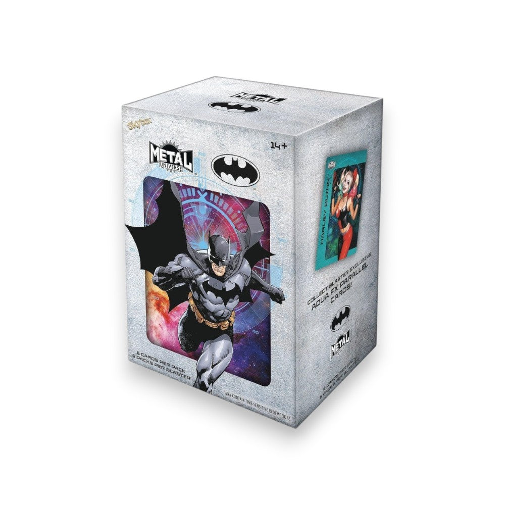 Lowkey Stock 2025 Upper Deck Skybox Metal Universe Batman trading card blaster box with graphic art packaging