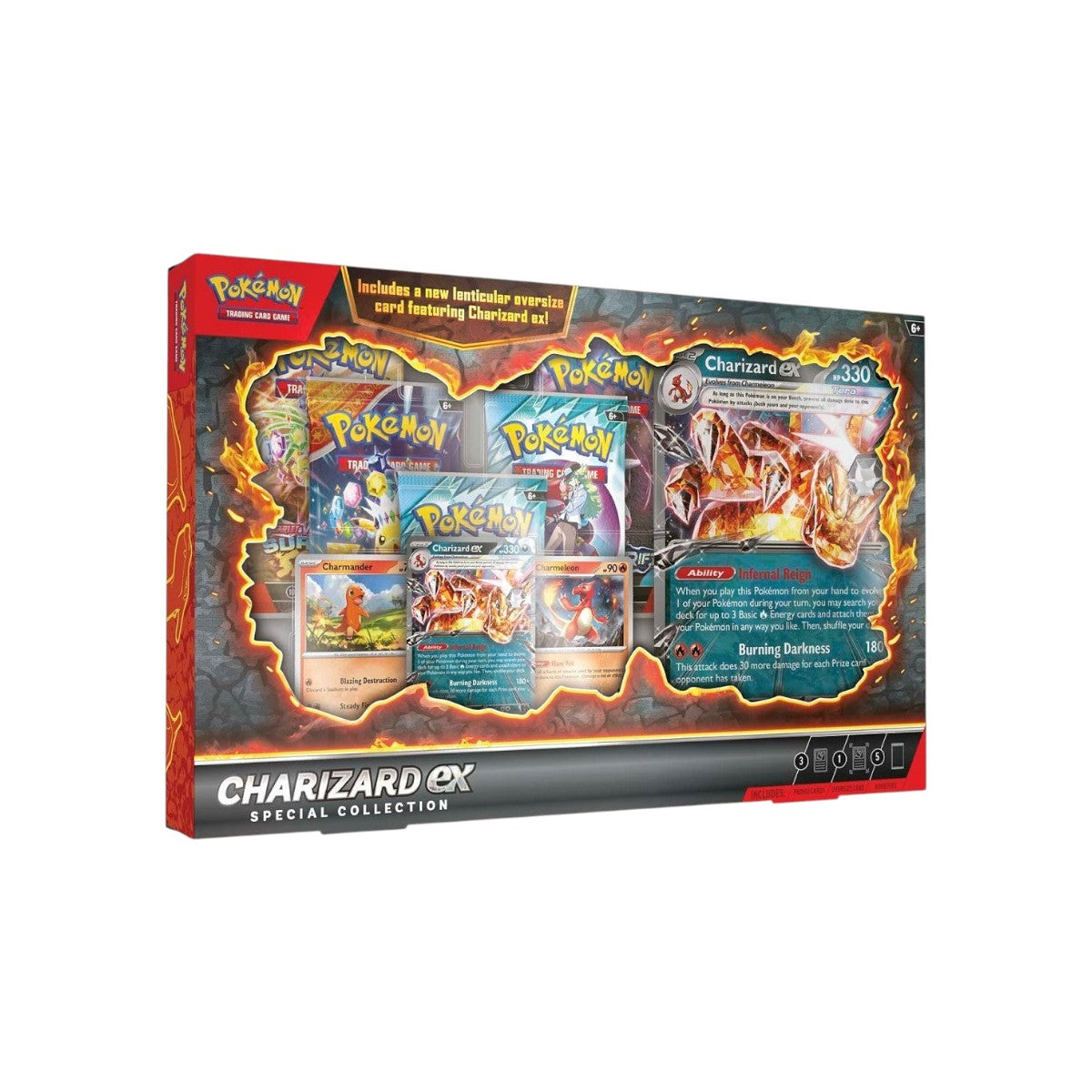 Lowkey Stock Pokémon TCG Charizard ex Special Collection box set with promo cards and booster packs
