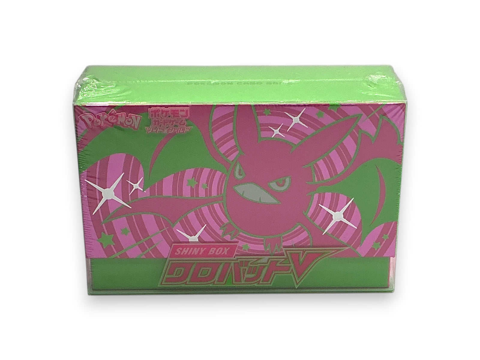 Lowkey Stock factory sealed Japanese Pokemon TCG Crobat Shiny Star V box with green and pink graphic packaging