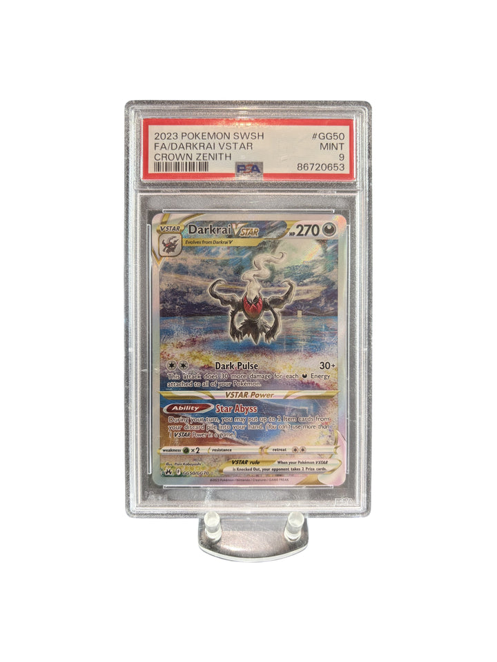 Pokemon Darkrai VSTAR Crown Zenith GG50/GG70 PSA 9