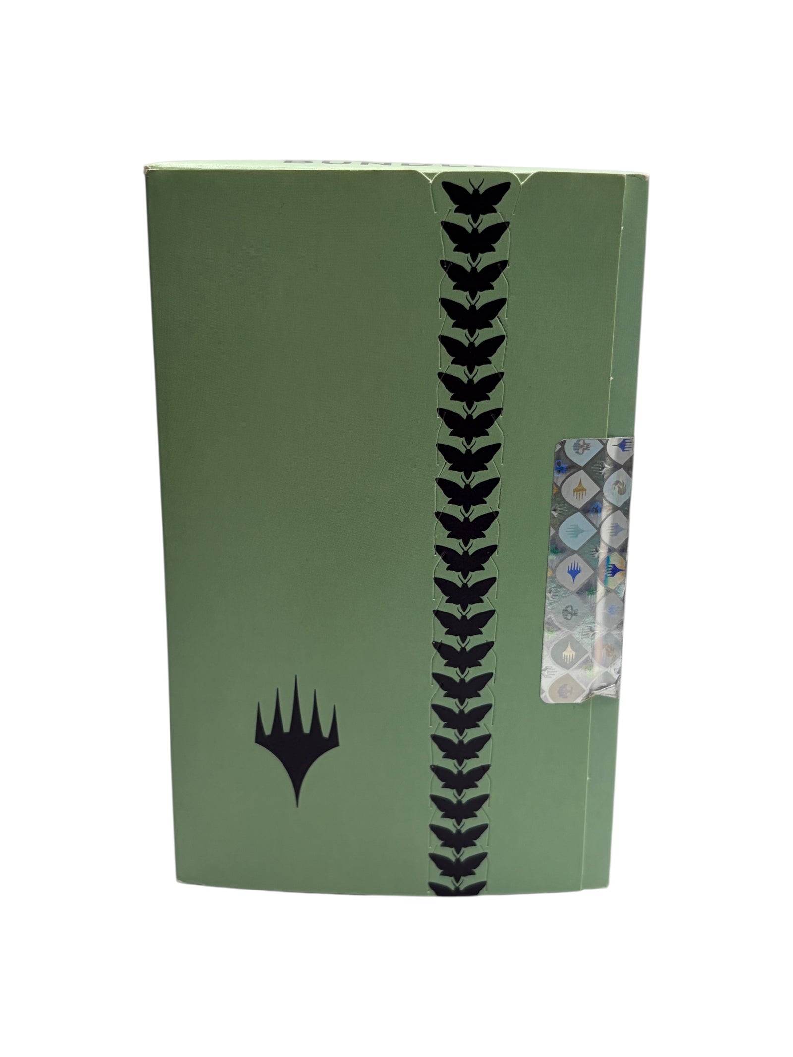 Lowkey Stock Magic The Gathering Duskmourn House of Horror sealed bundle box in sage green with moth motif