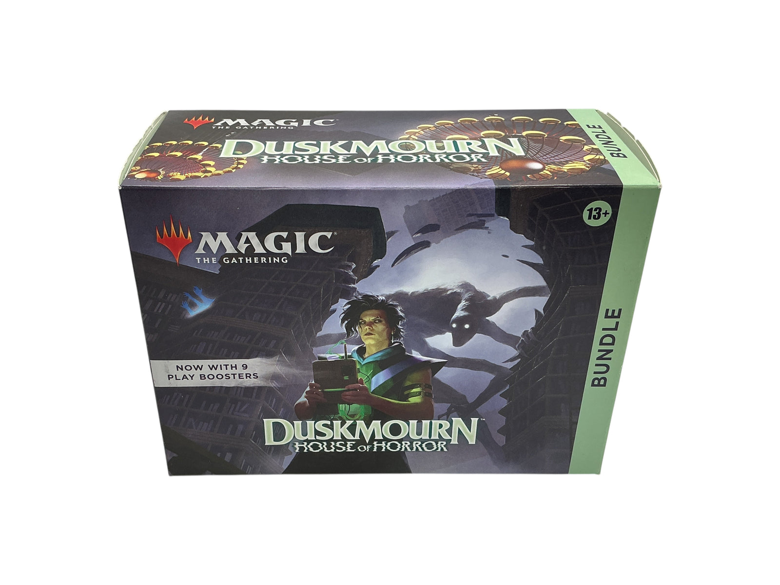 Lowkey Stock Magic The Gathering Duskmourn House of Horror sealed bundle box with horror-themed character artwork