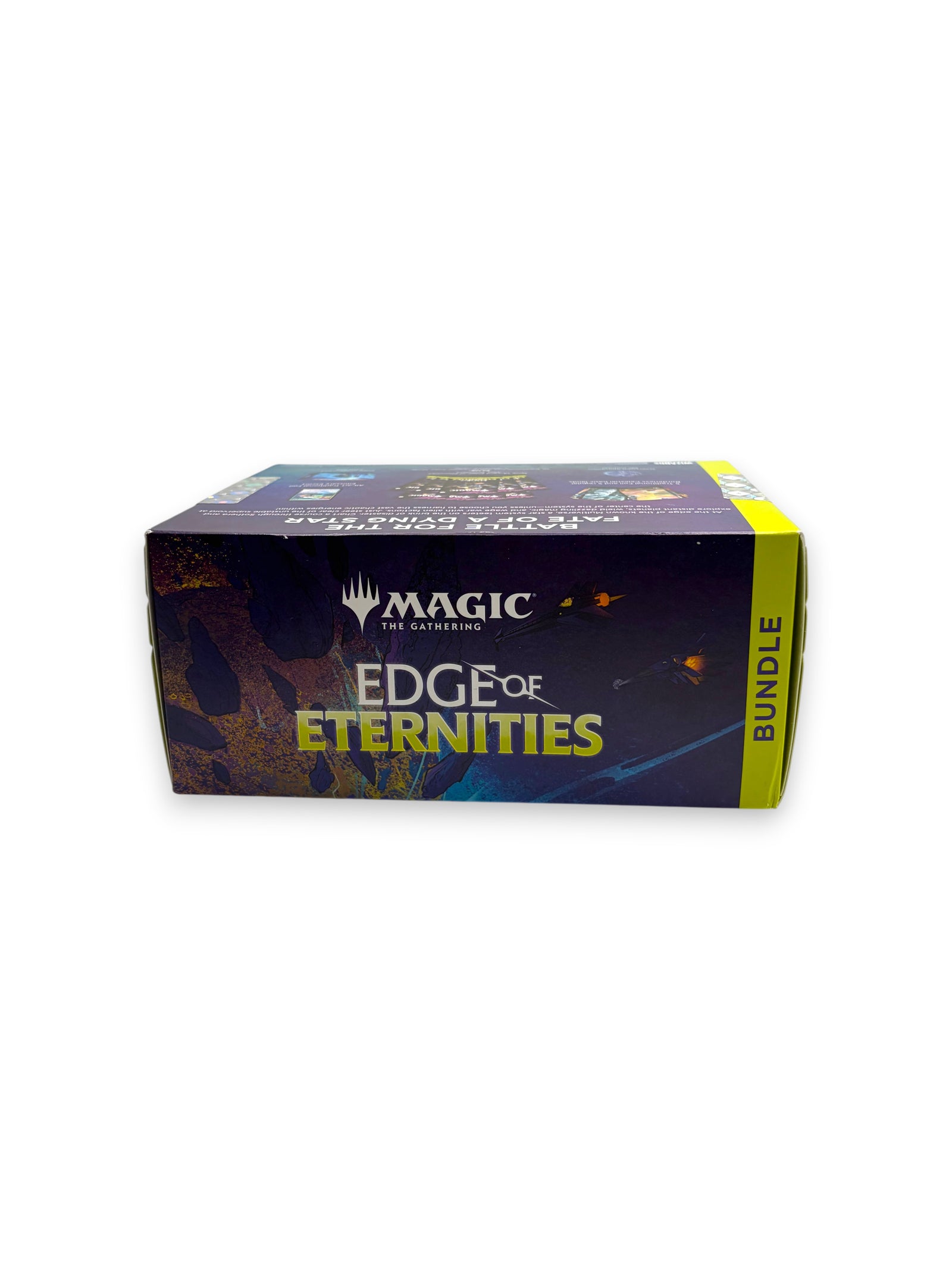 Lowkey Stock Magic The Gathering Edge of Eternities sealed bundle box with dark space-themed artwork