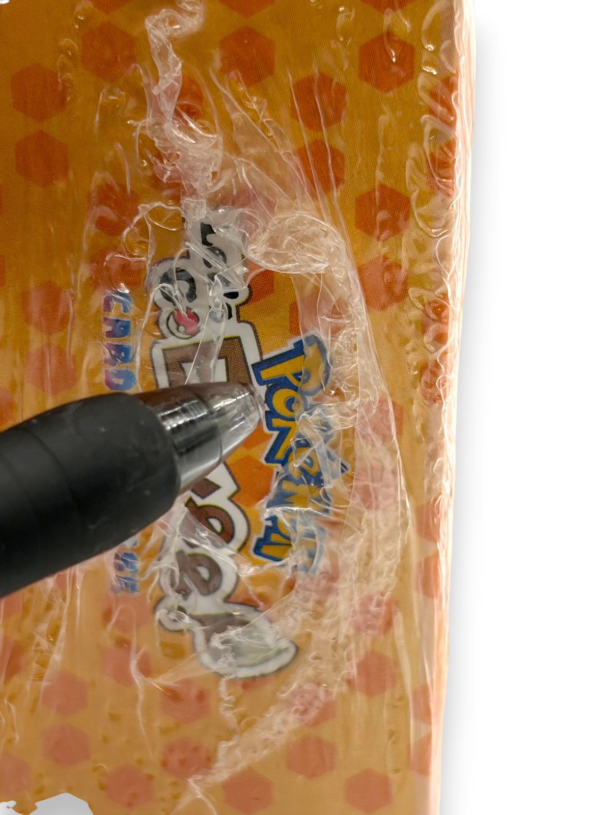 Lowkey Stock sealed Let's Go Eevee Pokémon card database box with orange honeycomb pattern and plastic wrap