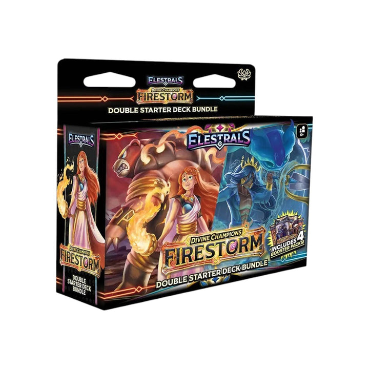 Elestrals TCG: Firestorm (Divine Champions) - Hestia vs. Poseidon Double Starter Deck Bundle