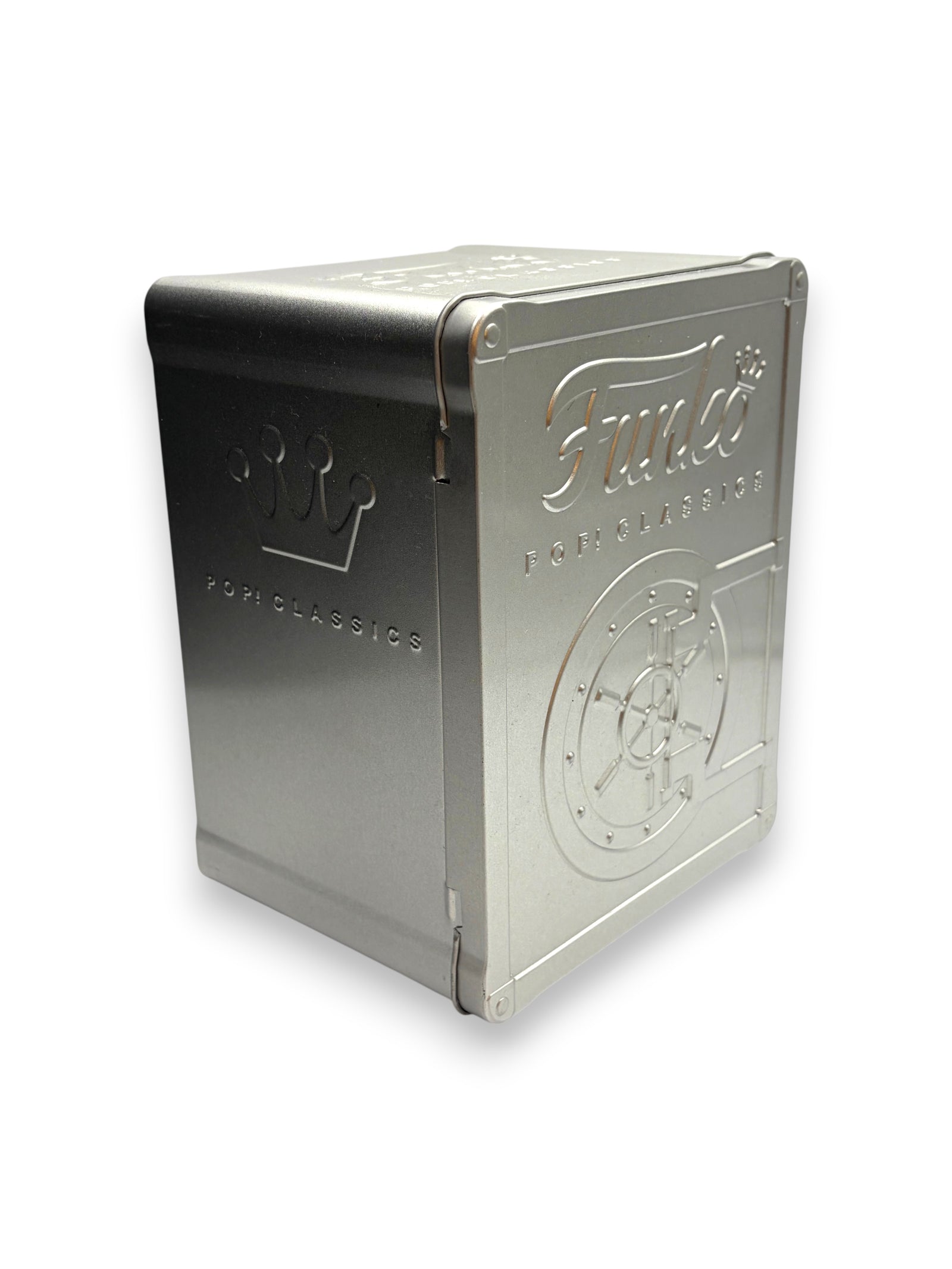 Lowkey Stock Funko Pop Classics Spider Man 25th Anniversary silver metal collectible tin case