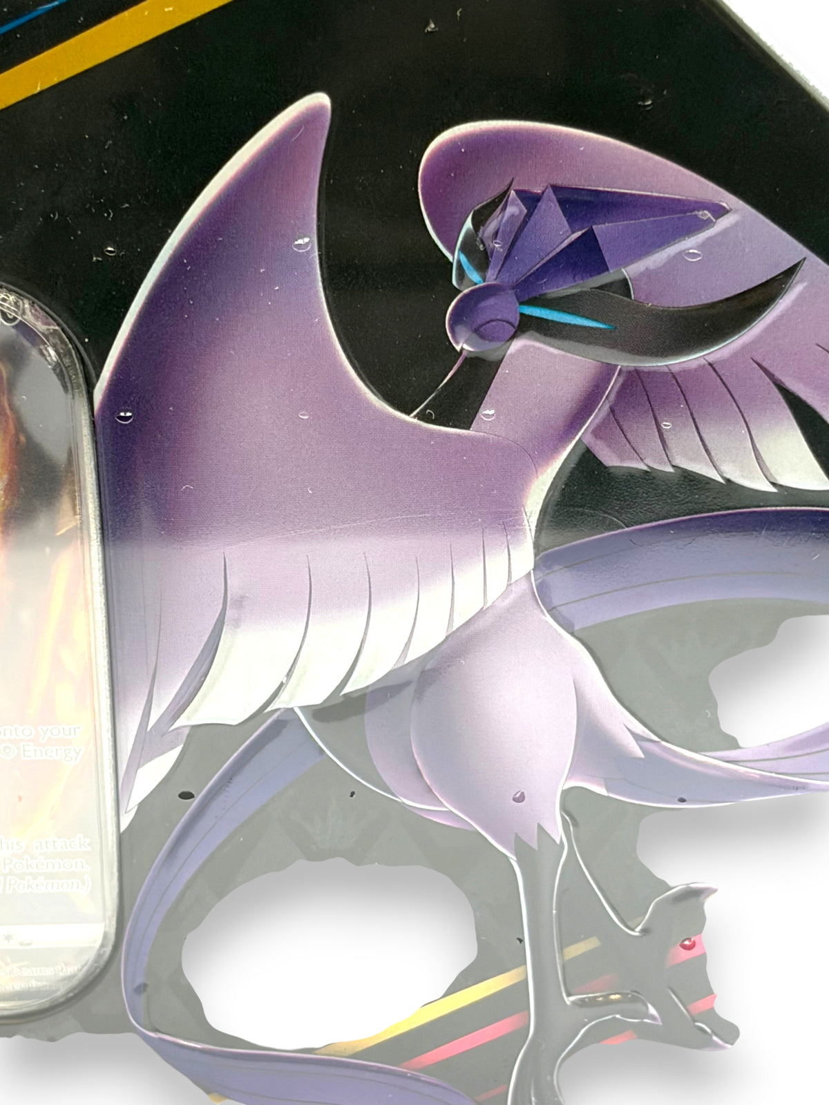 Lowkey Stock Pokemon TCG Crown Zenith Galarian Articuno large collector tin with purple bird artwork