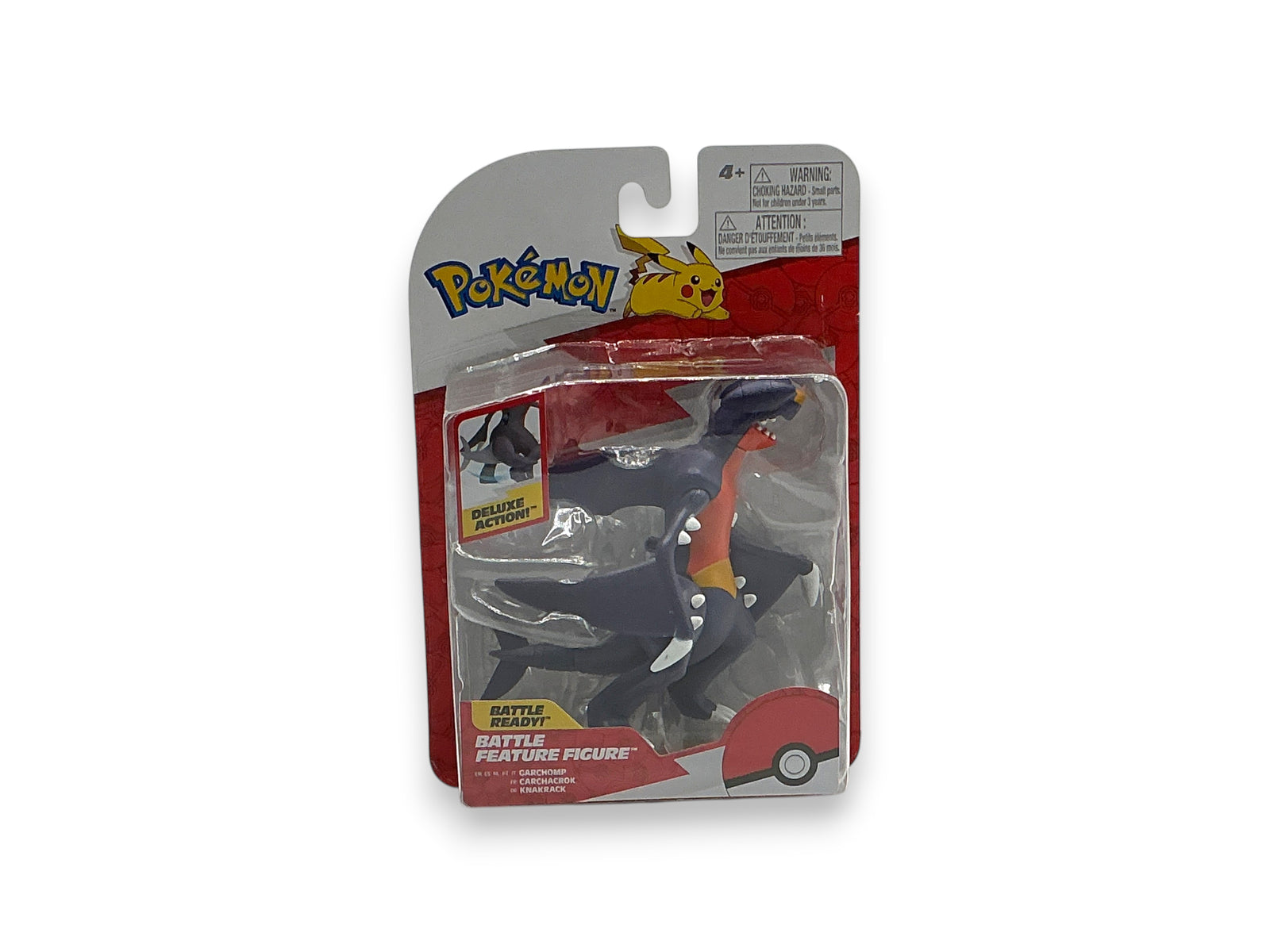 Lowkey Stock Pokemon Garchomp Battle Ready action figure in original blister pack packaging