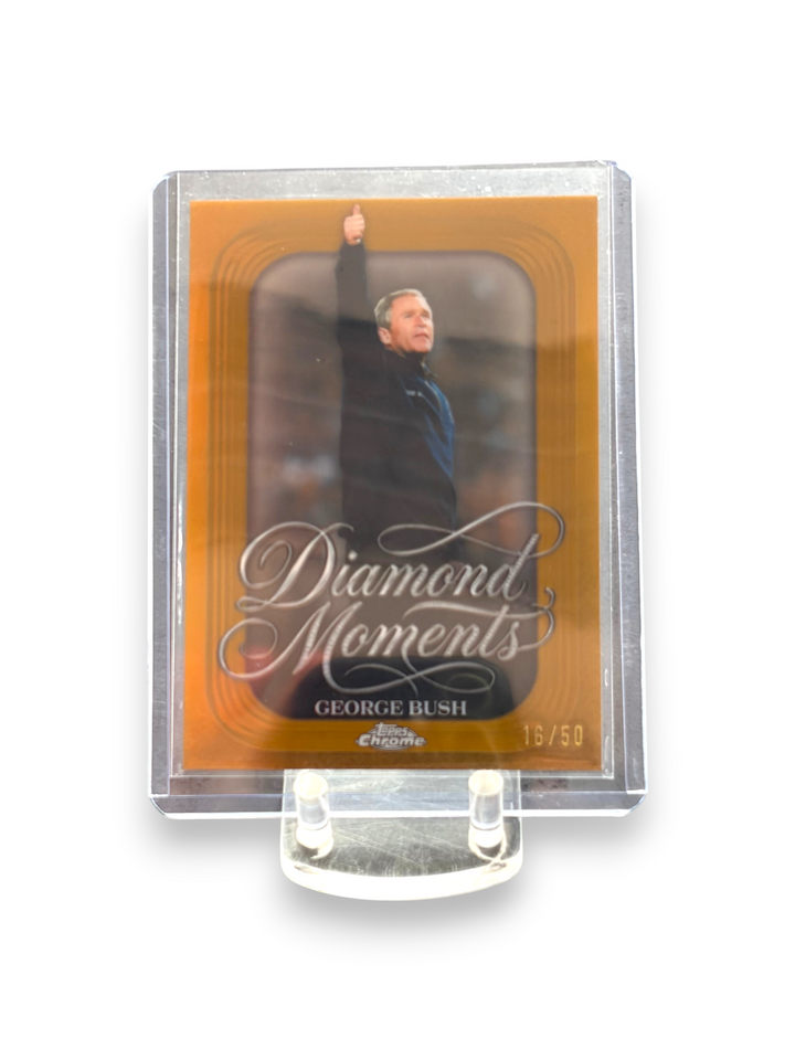 George W. Bush 2026 Gold Refractor /50 September 11 Card