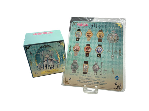 Lowkey Stock Hatsune Miku Star Moon Knight series wrist watch blind box with character design display card