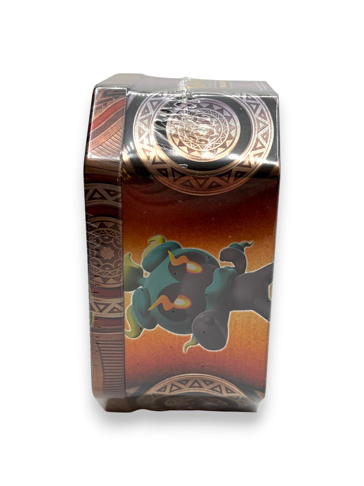 Lowkey Stock sealed Ho-Oh GX Mysterious Powers Pokémon TCG tin featuring Marshadow artwork on the side