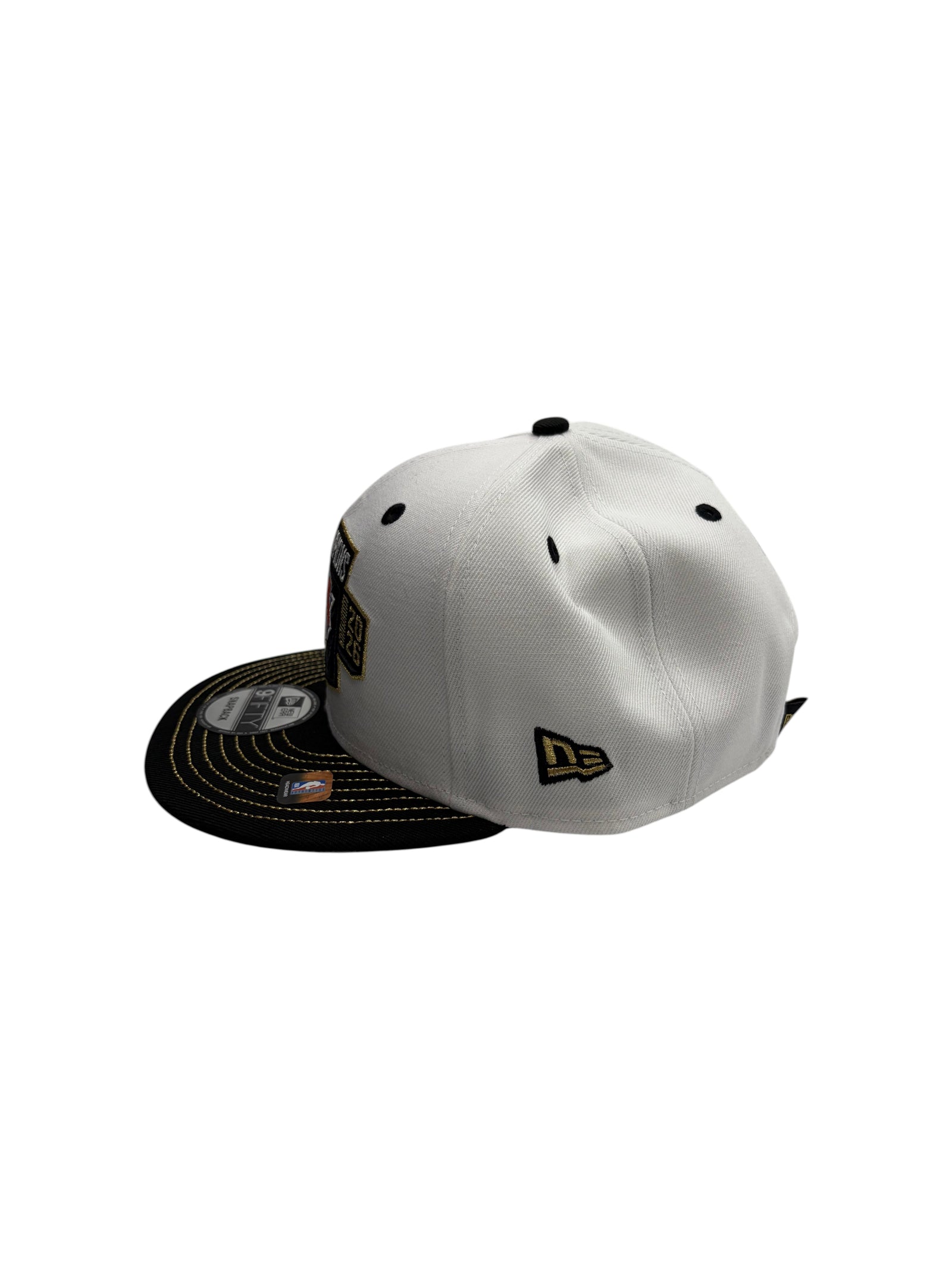 Lowkey Stock New York Knicks 2026 NBA Finals Champions 9FIFTY snapback cap in white with a black brim