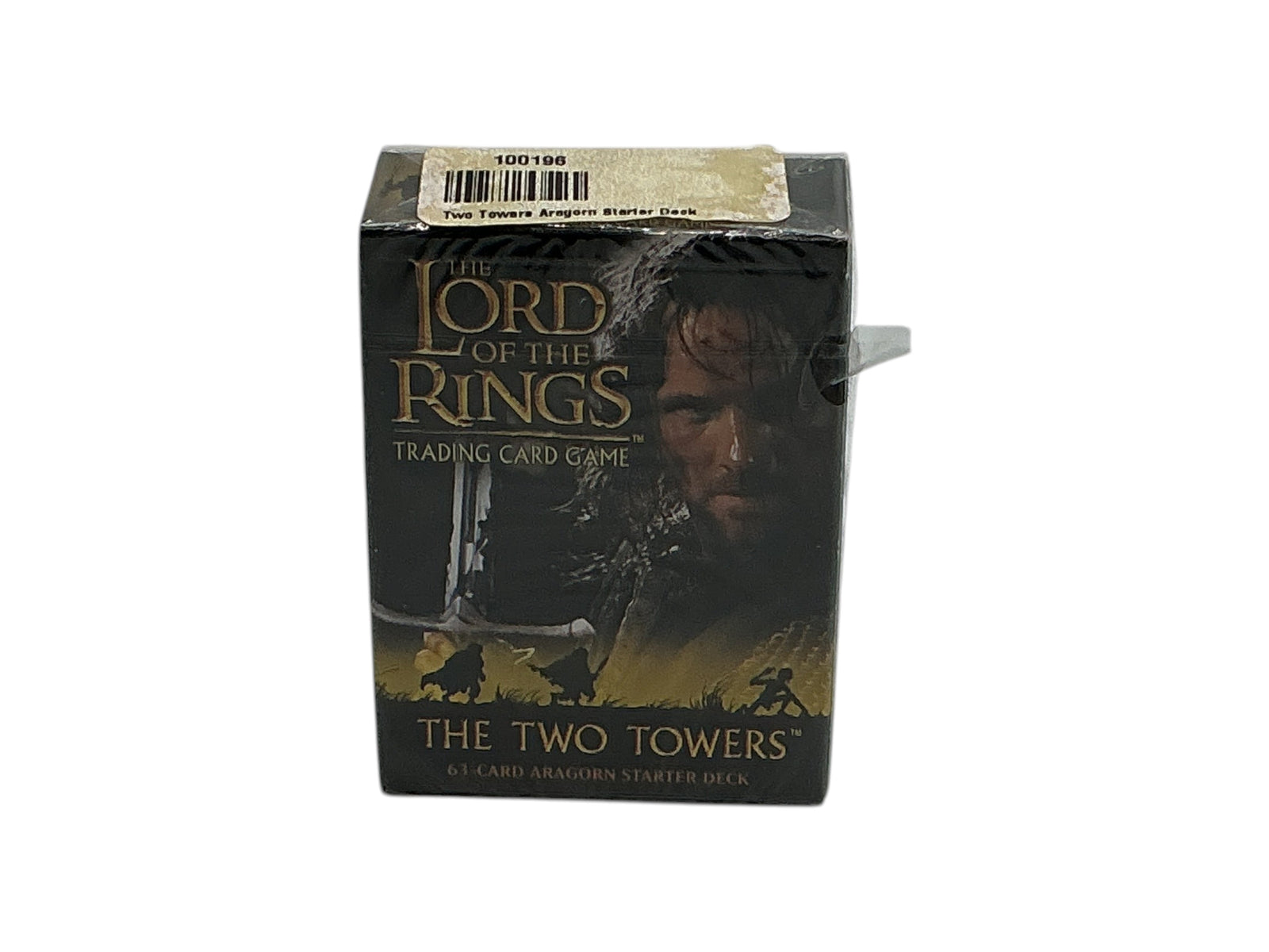 Lowkey Stock Lord of the Rings The Two Towers Aragorn trading card starter deck in original packaging with torn seal