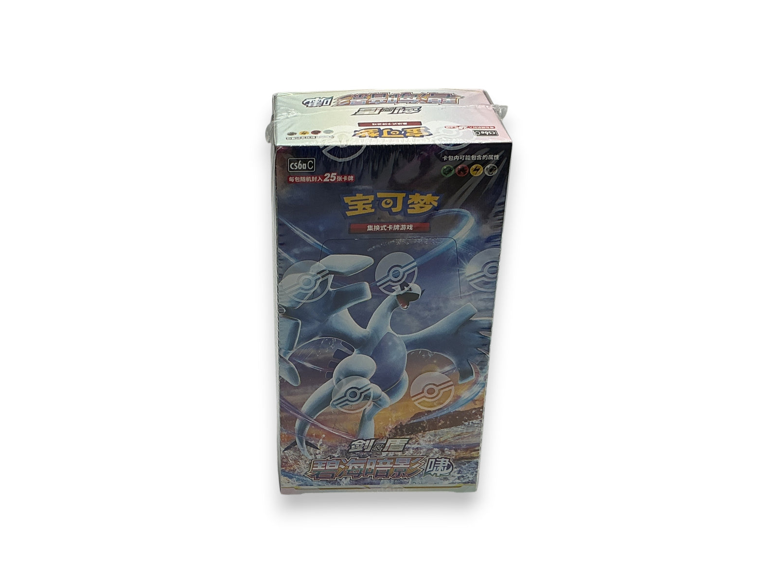 Lowkey Stock sealed Pokemon S-Chinese CS6aC Lugia Shadow of The Blue Sea jumbo booster box with vibrant artwork