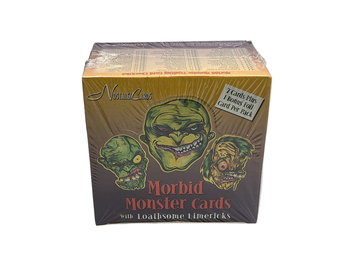 1999 NostalgiCards Morbid Monsters Sealed Hobby Box of 36-Packs / 8-Cards Per Pack