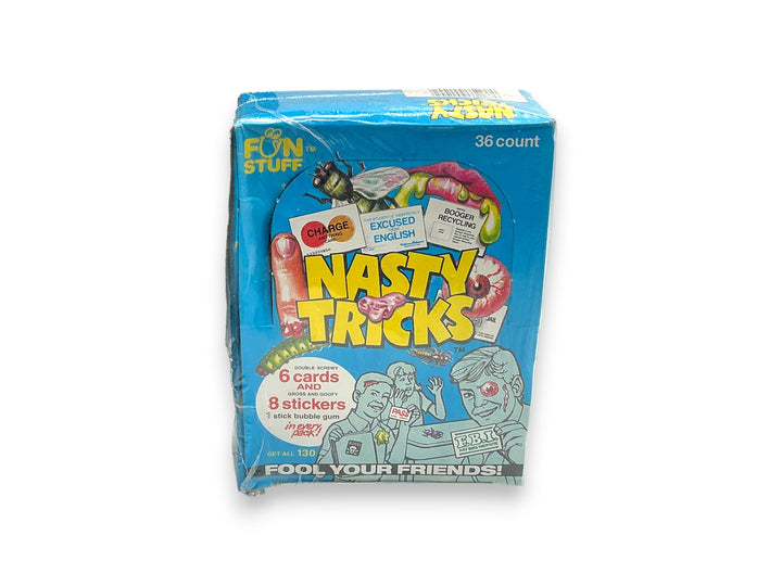 1990 Confex Fun Stuff Nasty Tricks Wax Box 36 Sealed Packs
