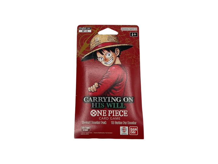 ONE PIECE Card Game - Carrying On His Will [OP-13] Sleeved Booster Pack (English)