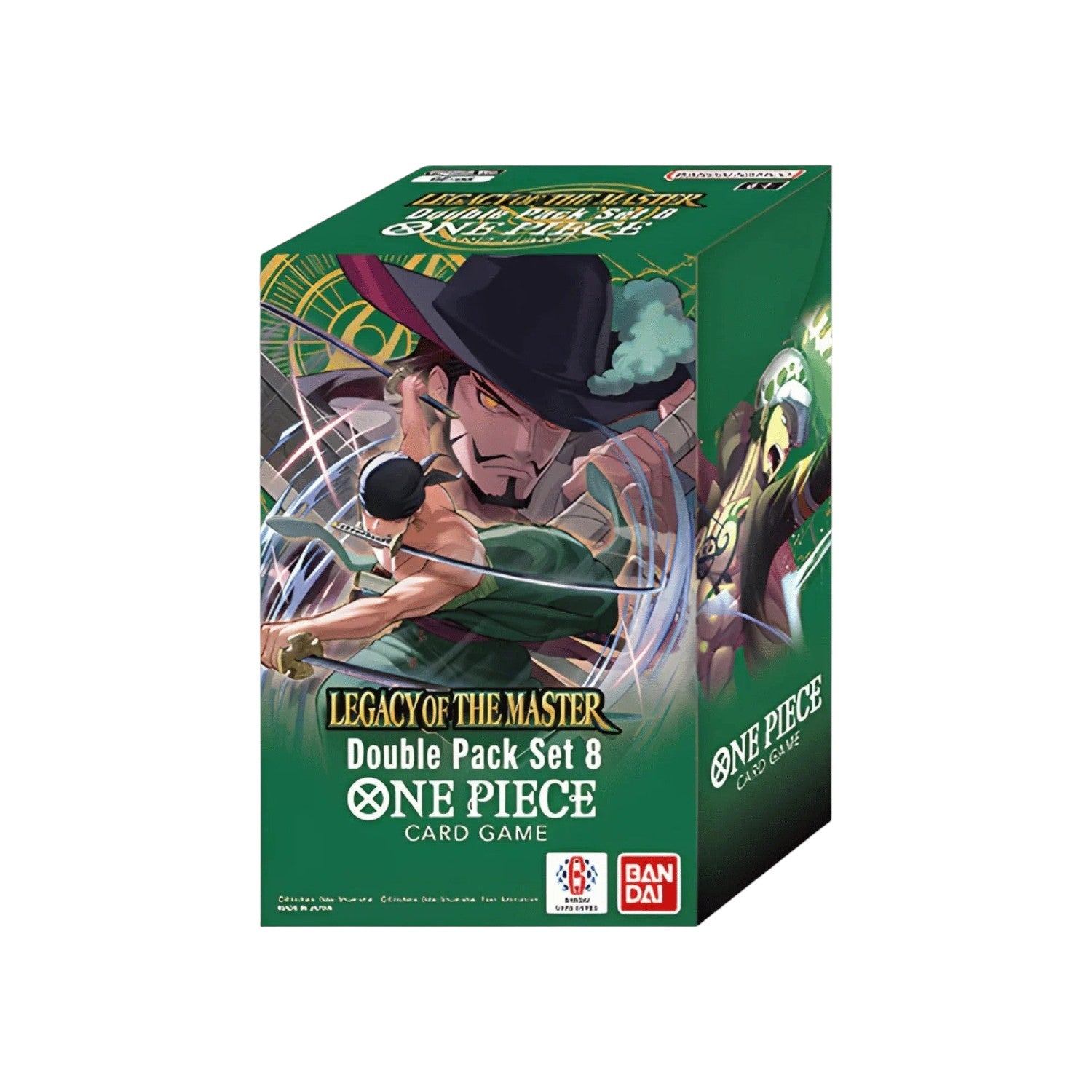 Lowkey Stock ONE PIECE Card Game Double Pack Set Vol. 8 featuring Legacy of the Master booster packs and card case