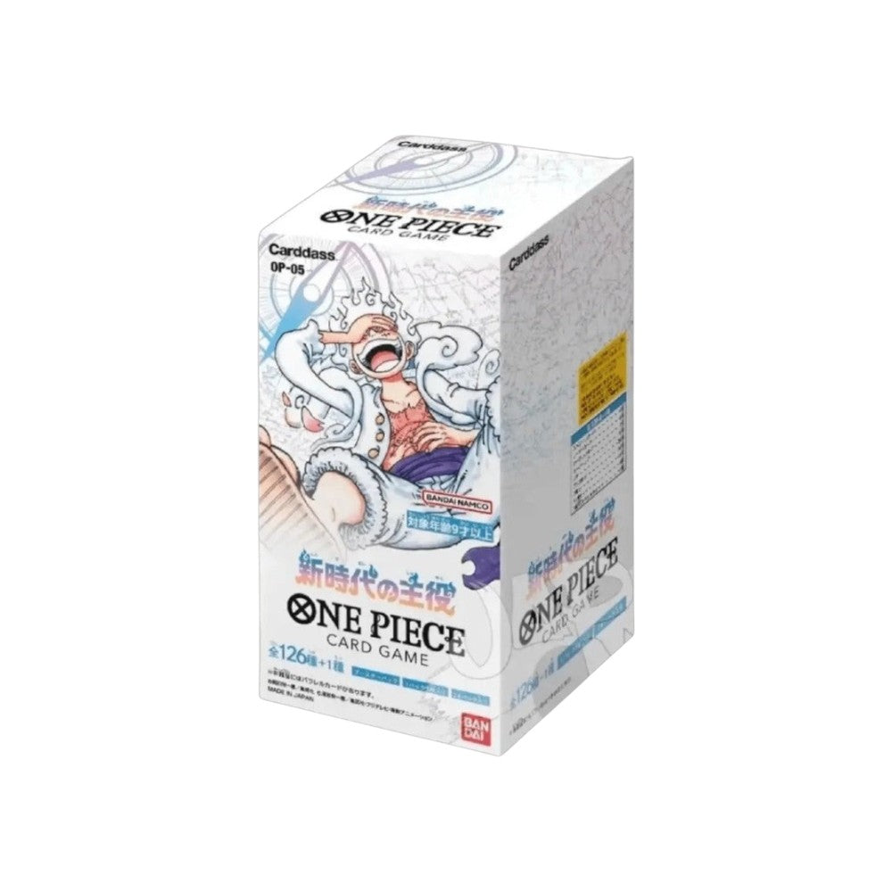 Lowkey Stock ONE PIECE Card Game OP-05 Awakening of the New Era Japanese booster box featuring Luffy Gear 5 artwork