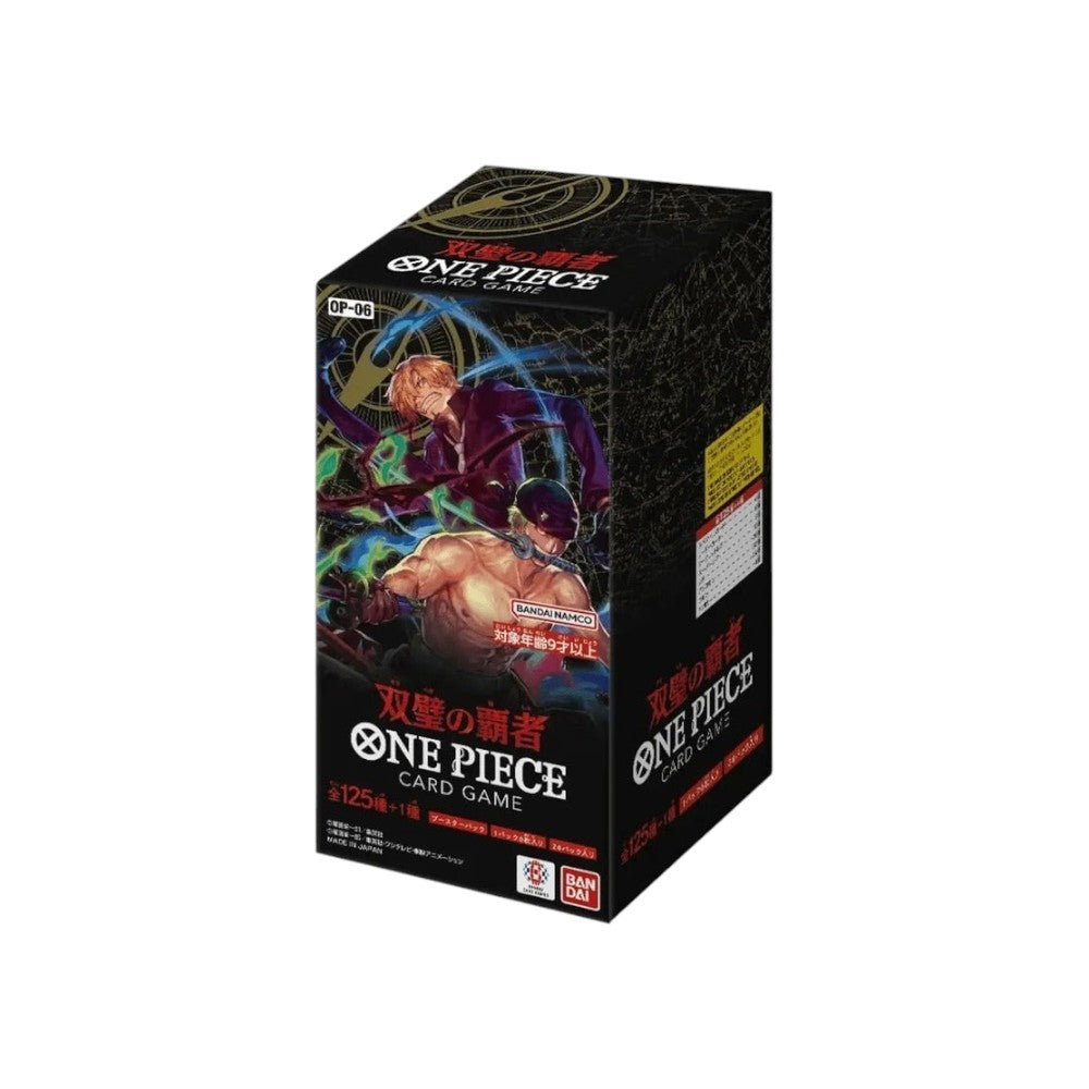 Lowkey Stock ONE PIECE Card Game OP-06 Wings of the Captain booster box featuring Zoro and Sanji artwork