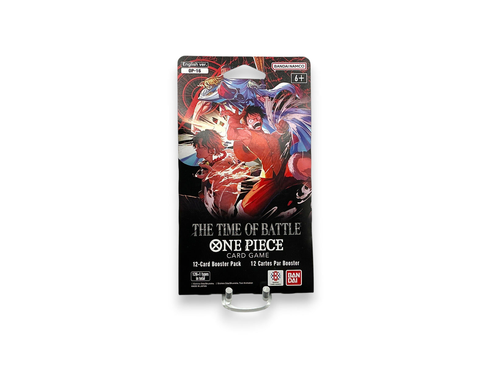 Lowkey Stock One Piece TCG OP-16 The Time of Battle sleeved booster pack featuring Luffy and Sabo artwork