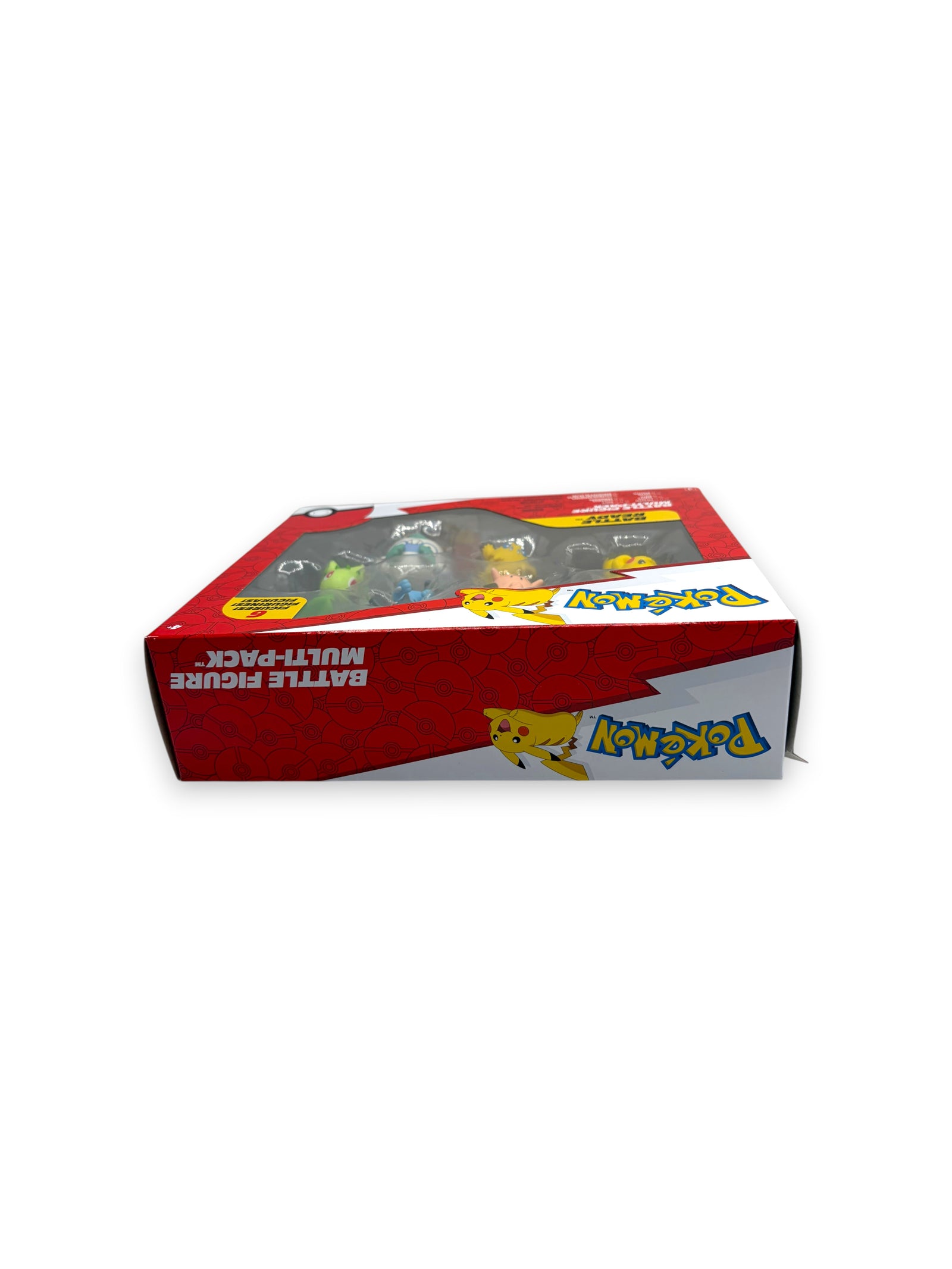 Lowkey Stock Pokemon Battle Figure Multi-Pack featuring six collectible figures in original red and white packaging