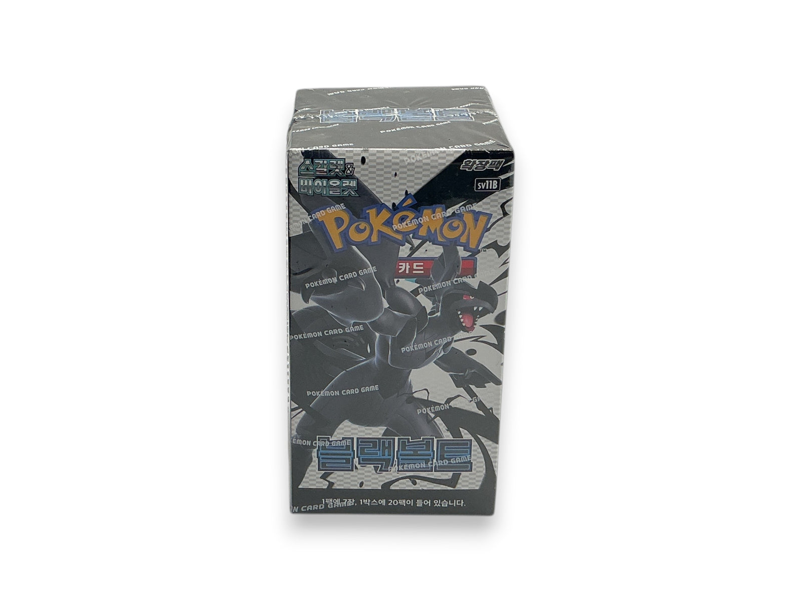 Lowkey Stock sealed Pokémon Scarlet & Violet Black Bolt SV11B Korean booster box featuring Miraidon artwork