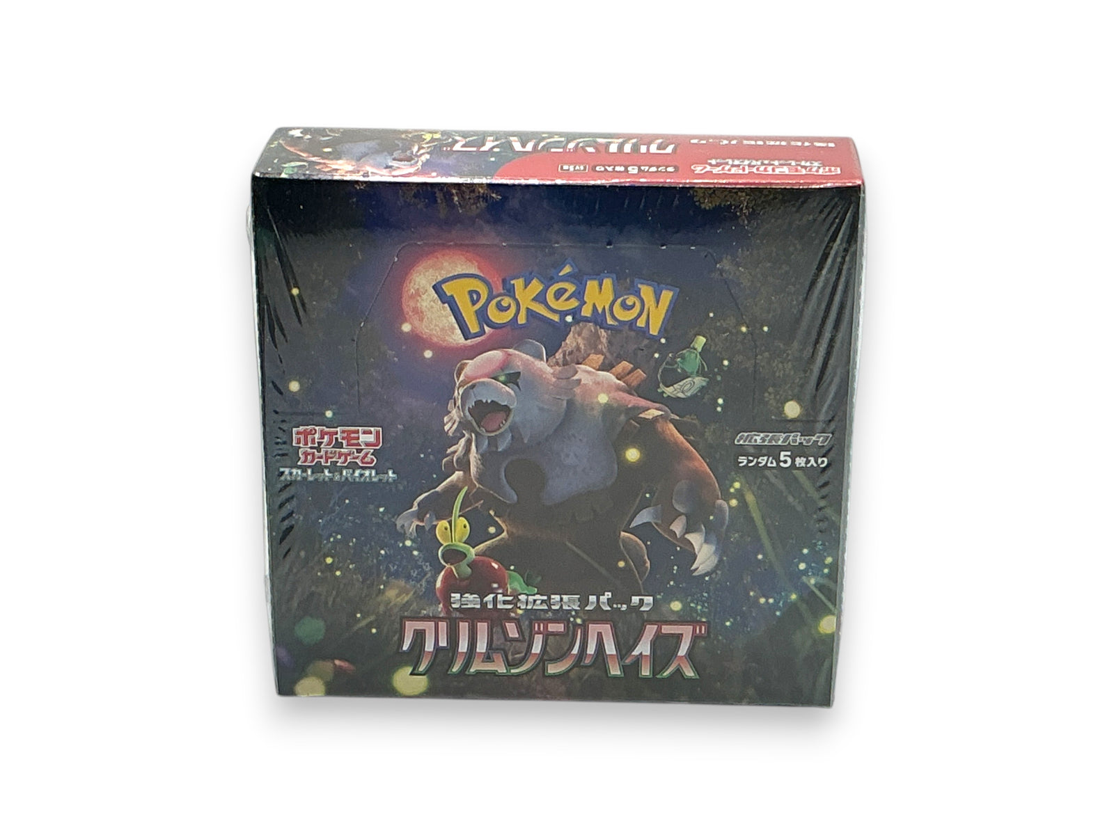 Lowkey Stock sealed Pokémon TCG Crimson Haze SV5A Japanese booster box featuring Ursaluna artwork