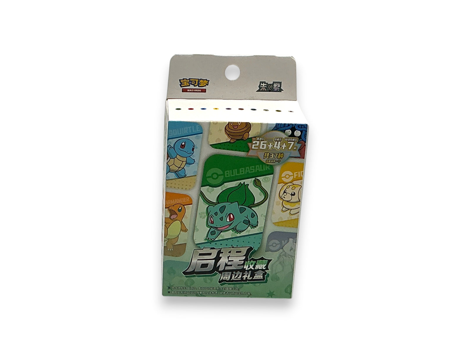 Lowkey Stock Pokemon S-Chinese Departure Collection gift box featuring Bulbasaur, Squirtle, and Charmander artwork.