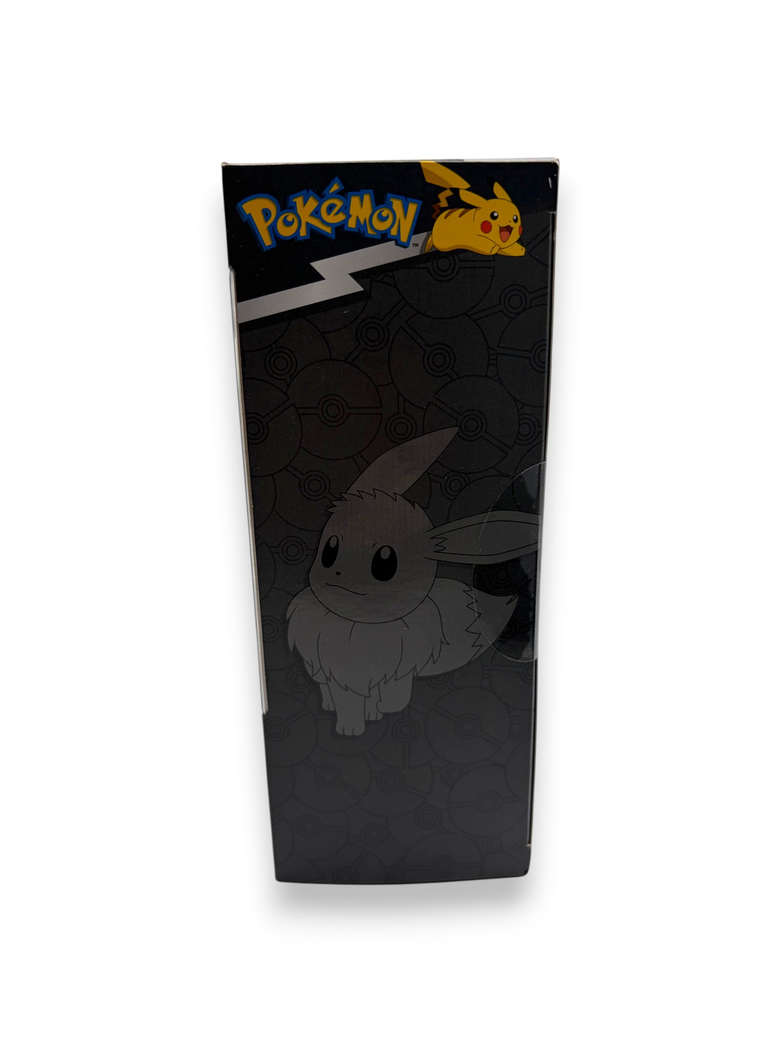 Lowkey Stock Pokemon Eevee Evolution multipack box featuring Eevee illustration and Pikachu logo on black background